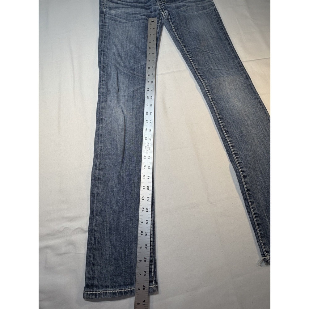 Vigoss‎ Womens Jeans Straight Leg Denim Blue Low Rise 0/25 - Picture 2 of 10